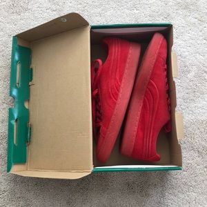 Red Puma Suede Emboss Iced